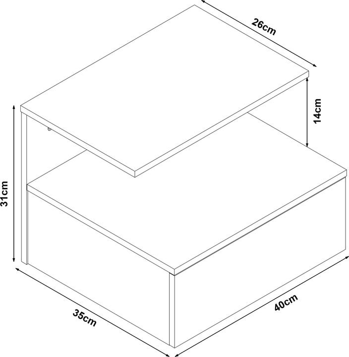 Immagine prodotto En.Casa Amberg (40 x 35 x 31 cm)