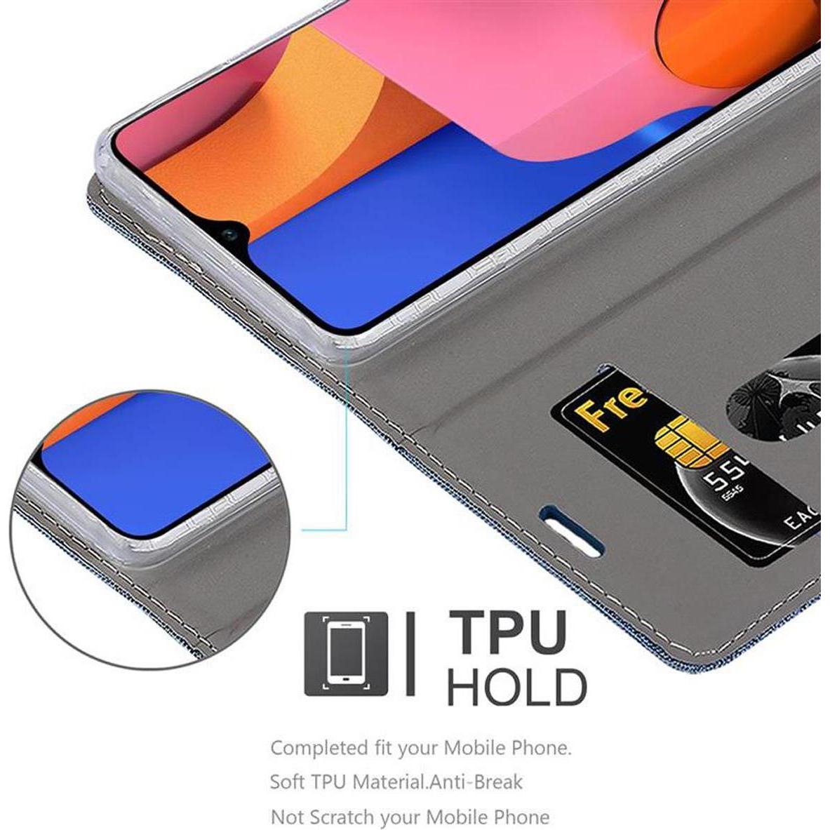 Thumbnail - Cadorabo Book Jeans Optik Cover (Samsung Galaxy A21), Smartphone Hülle, Blau