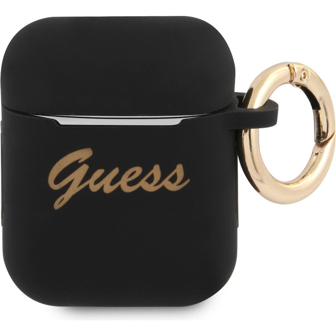 Guess Case (Kopfhörer Tasche), Kopfhörertasche + Schutzhülle, Schwarz
