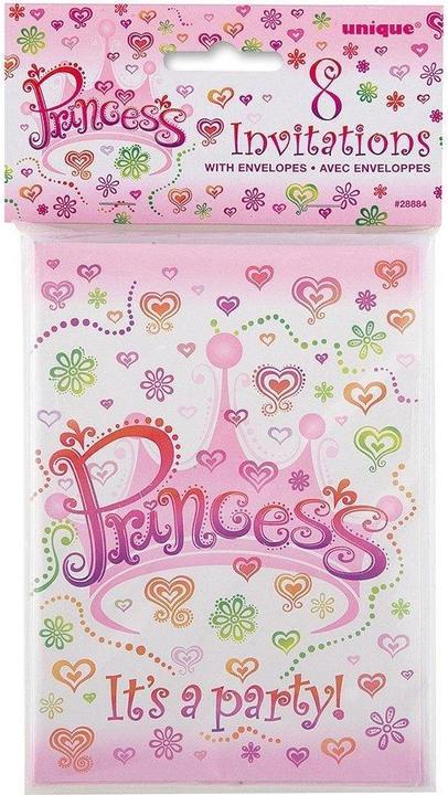 Produktbild Unique Party Prinzessin Diva Einladungen (Packung mit 8 Stück) (8 Stk.)