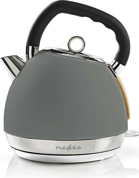 Produktbild Nedis Elektrischer Wasserkocher, 1,8 l, weich, Grau (1.80 l)