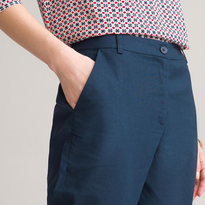 Actual product image Anne Weyburn 7/8 trousers in linen/cotton (Frequency band 38 (2600 MHz))