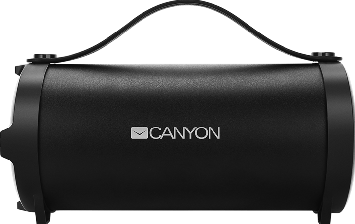 Actual product image Canyon BSP-6 Bluetooth Speaker, BT V4.2, Jieli AC6905A, TF card support, 3.5mm AUX, micro-USB port (USB power delivery)