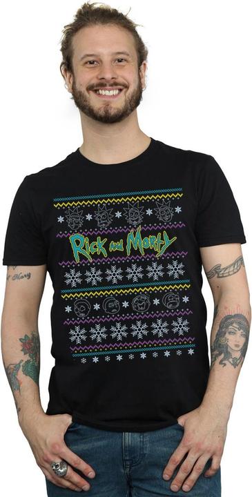 Produktbild Rick And Morty Christmas Faces TShirt (S)