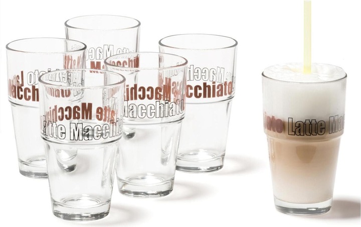 Immagine prodotto Leonardo Bicchiere Solo Latte Macchiato, satinato 4,1 dl, 6 pezzi (0.41 l, 6 x)