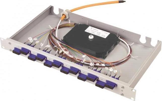 Produktbild Telegärtner LWL-Patchpanel 6 Port LC 1 HE - Patch-Panel (Spleissbox)