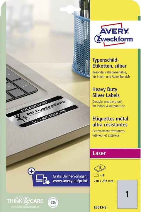 Actual product image Avery Nameplate labels