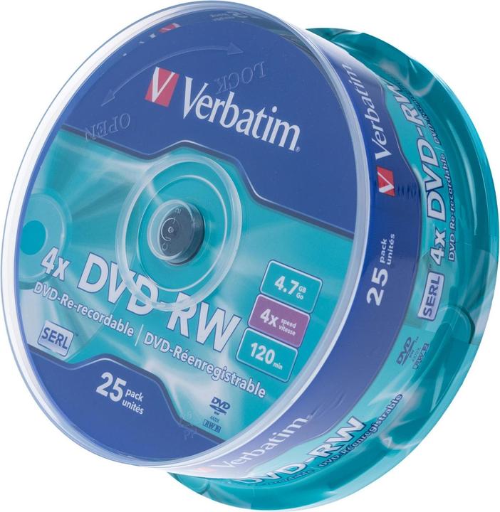 Image du produit Verbatim Dvd-Rw (25x)
