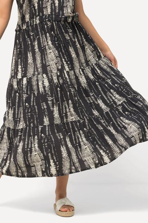 Produktbild Ulla Popken Midikleid, V-Ausschnitt, Triangel-Schalen, ärmellos (54)