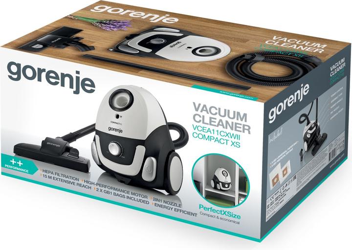 Actual product image Gorenje VCEA11CXWII vacuum Cylinder vacuum Dry Dust bag