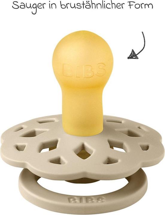 Produktbild Bibs Boheme 2 PACK Latex Round 0-6m Vanilla Candy Apple (2x, 0 - 6 Monate)