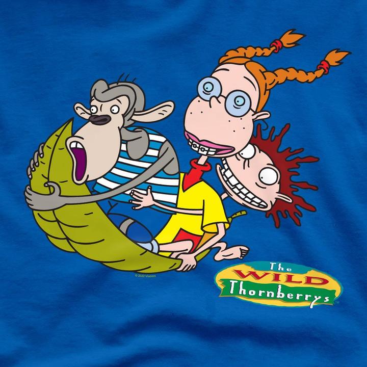 Actual product image The Wild Thornberrys Mens On Leaf Eliza Darwin & Donny T-Shirt (3XL)