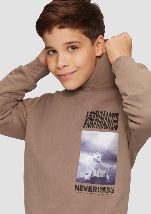Actual product image S.Oliver Sweatshirt Wärmendes Kapuzen-Sweatshirt mit Frontprint (158, 164)
