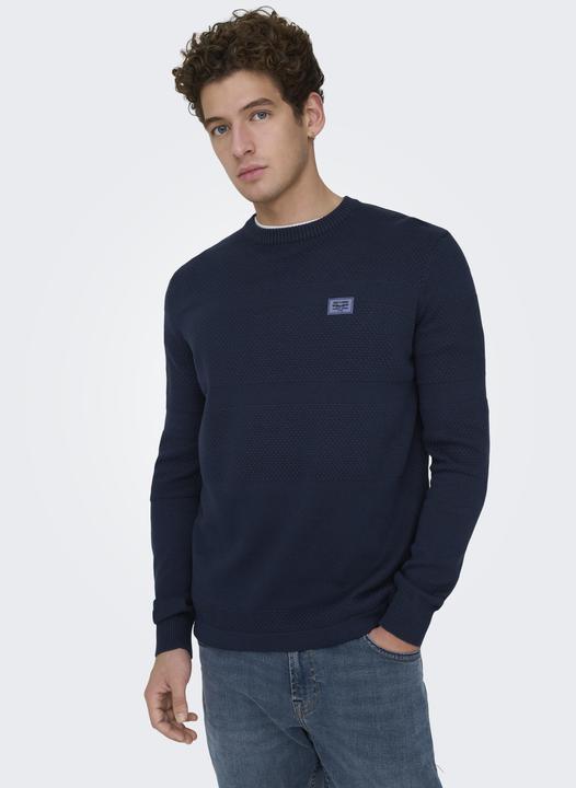 Produktbild Only & Sons Onsmalik Reg 12 Pinaple Crew Knit (XL)