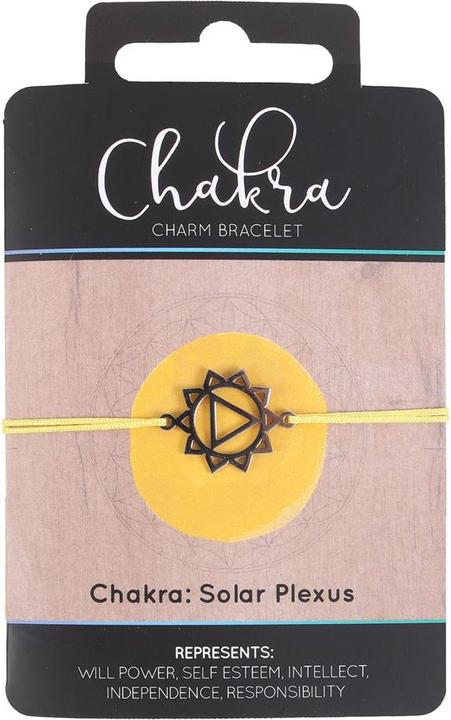 Produktbild Something Different Solarplexus Chakra ArmbandAnhänger Faden Stahl (100% synthetisches Material)
