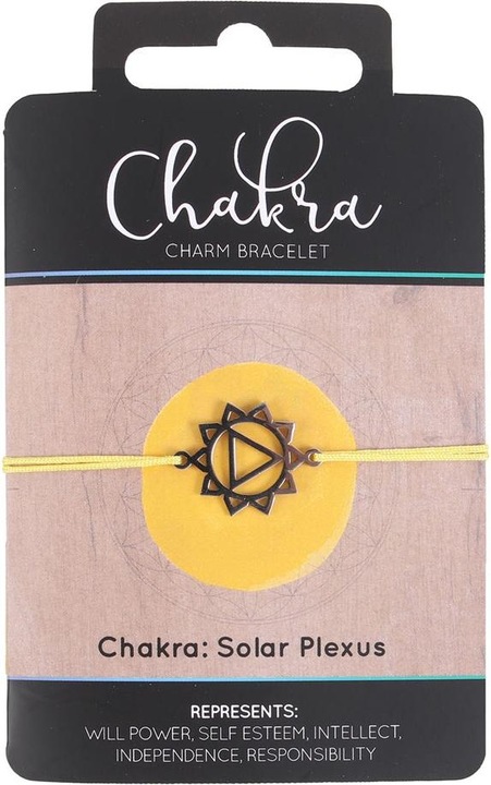 Actual product image Something Different Solar Plexus Chakra Charm Bracelet (100% synthetic material)