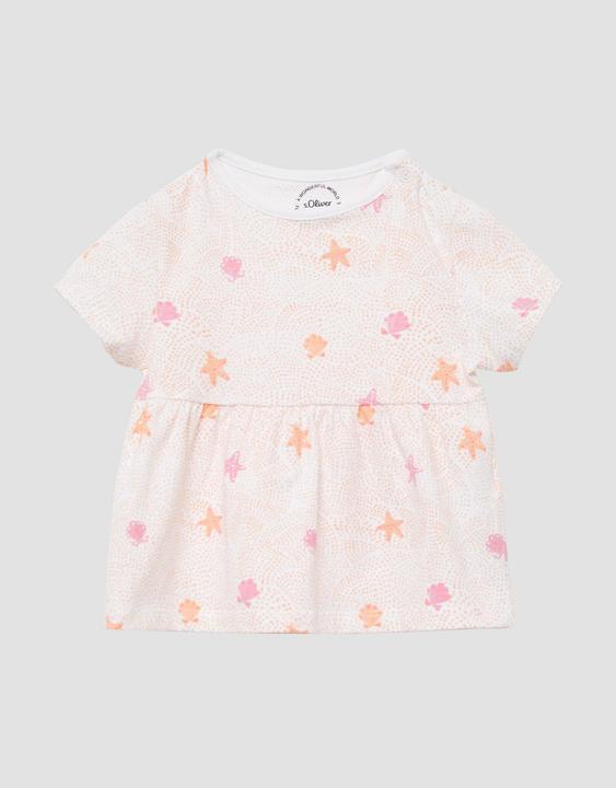 S.Oliver T-Shirt Ausgestelltes T-Shirt mit All-over-Print (80)