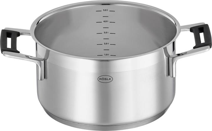 Produktbild Rösle Kochtopf SILENCE PRO Stahlgrau (24 cm, Bratpfanne, Edelstahl)