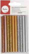 Produktbild Rayher Heissklebesticks Glitter farbsortiert, 10 St.