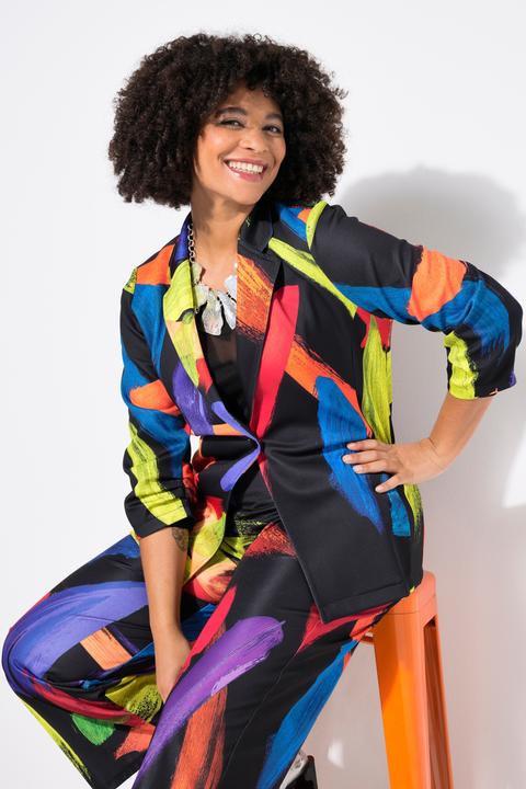 Produktbild Angel of Style Blazer, Alloverdruck, gekräuselte 3/4-Ärmel (42)