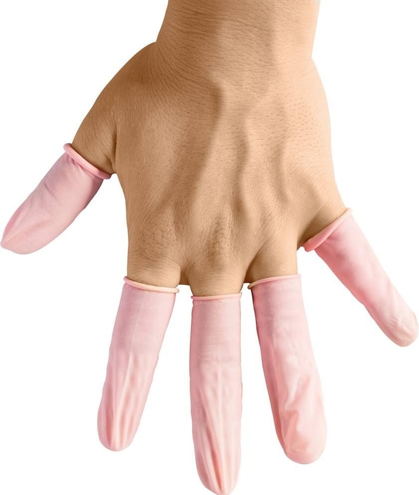Produktbild BJZ A-2810 ESD-Fingerlinge antistatisch, puderfrei Kleider-Grösse: S Latex (S)