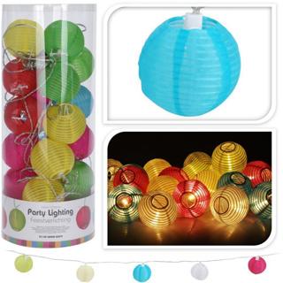 Produktbild H & S Collection Partybeleuchtung im Freien. 20 LED-Laternen. Ip44 (10.70 m)