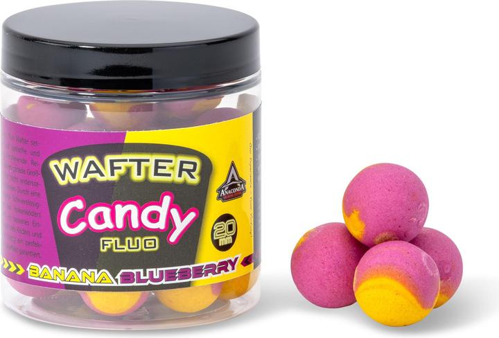 AnacondA Candy Fluo Wafter 24mm Blueberry/Banana 6 Stk. (7 cm)