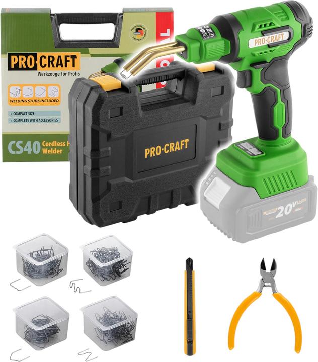 Immagine prodotto Procraft Saldatrice a batteria CS40-bb 20 V 600 °C 0,7 - 1,1 A + valigetta - senza batteria, senza