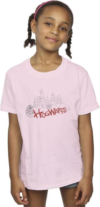 Produktbild Hogwarts Castle Spray TShirt Mädchen (128)