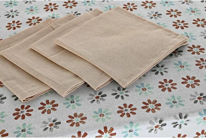 Produktbild DKD Home Decor Tischdecke und Servietten 2 Stück 150 x 150 x 0,5 cm Grau Himmelsblau