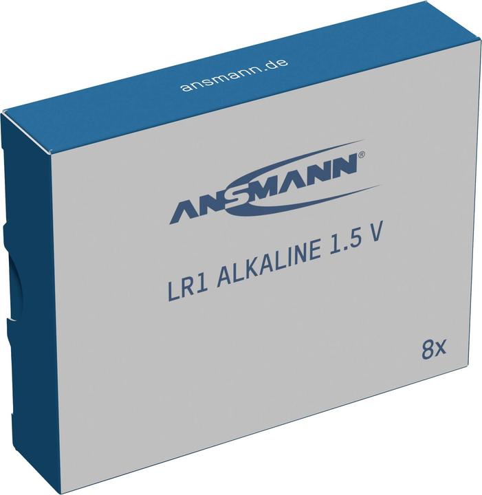 Actual product image Ansmann ANS 1520-0013 - Alkaline battery LR1 8-pack - Battery (8 pcs., N, 940 mAh)