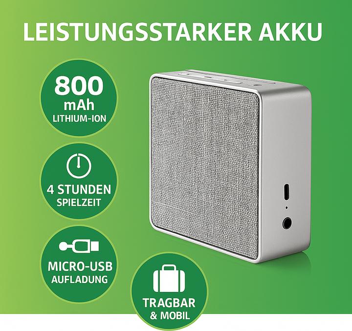 Actual product image Nedis SPBT-1002 Bluetooth Speaker Gun Metal Grey (20 h)