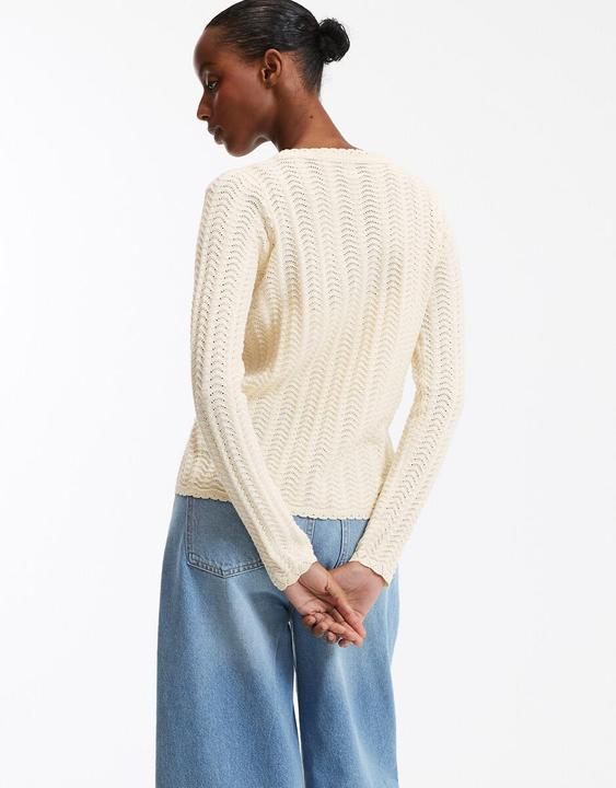 Actual product image La Redoute Collections Feinstrickcardigan mit V-Ausschnitt und Knopfverschluss (L)