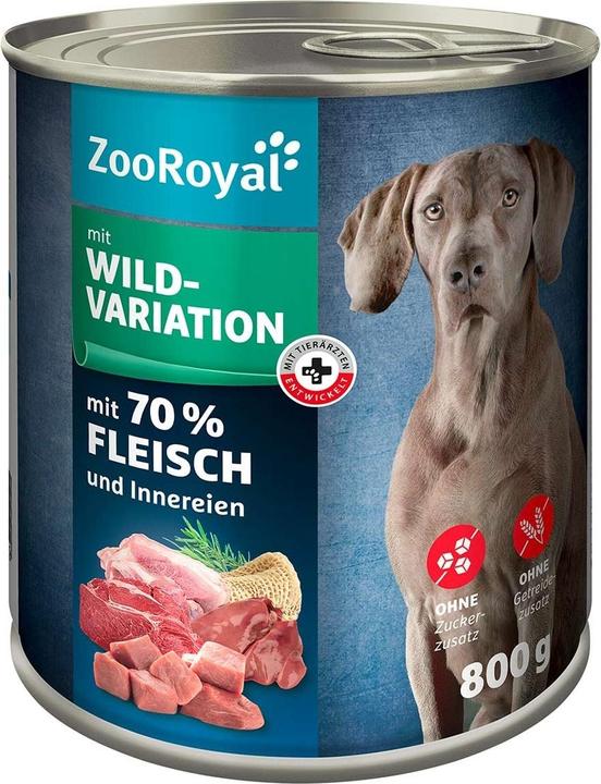 Produktbild Zooroyal Hunde-Nassfutter mit Wildvariation (6 Stk., 4800 g)