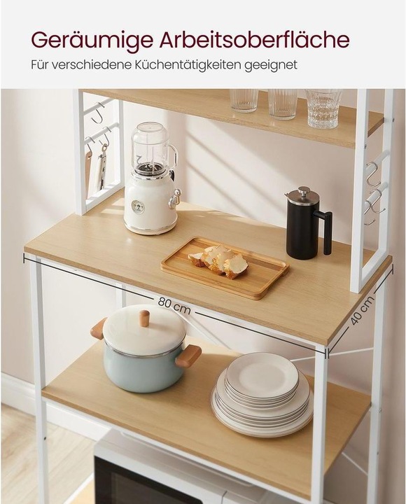 Image du produit Vasagle Buffet (80 x 40 x 167 cm)