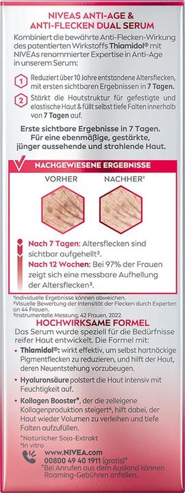 Actual product image NIVEA Luminous630Â 2in1 Anti-Age & Age Spot Serum (30 ml)