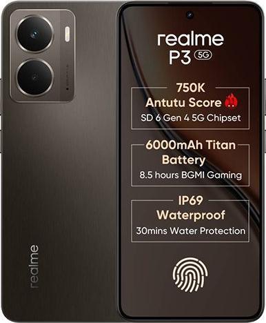 Productafbeelding realme P3 5G Dual Sim 8GB RAM 256GB - Grey (256 GB, Grijs, Dubbele SIM, 5G)