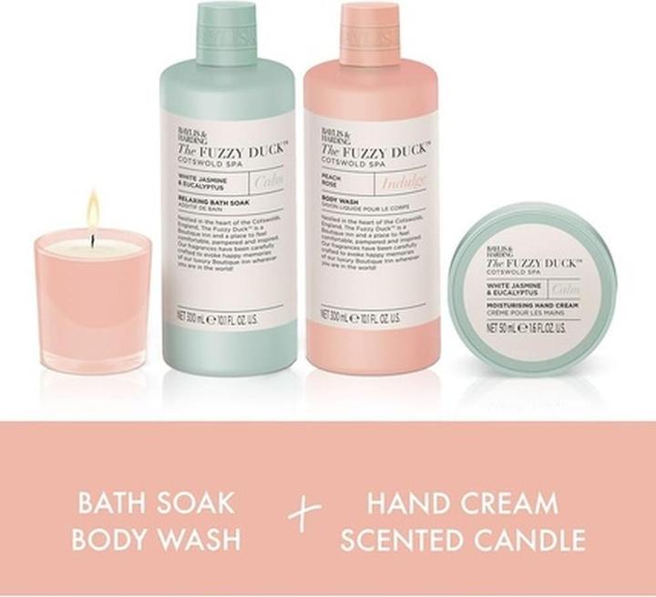 Image du produit Baylis & Harding Coffret cadeau Jasmin & Eucalyptus. RÅ¯Å¾e & Peach 4 pcs (Kit de soins capillaires)