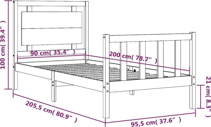 Immagine prodotto vidaXL Mile (140 x 200 cm)