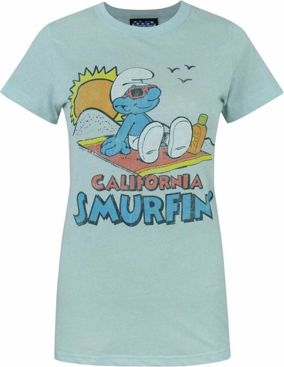 Actual product image Junk Food California Smurfin' TShirt (S)