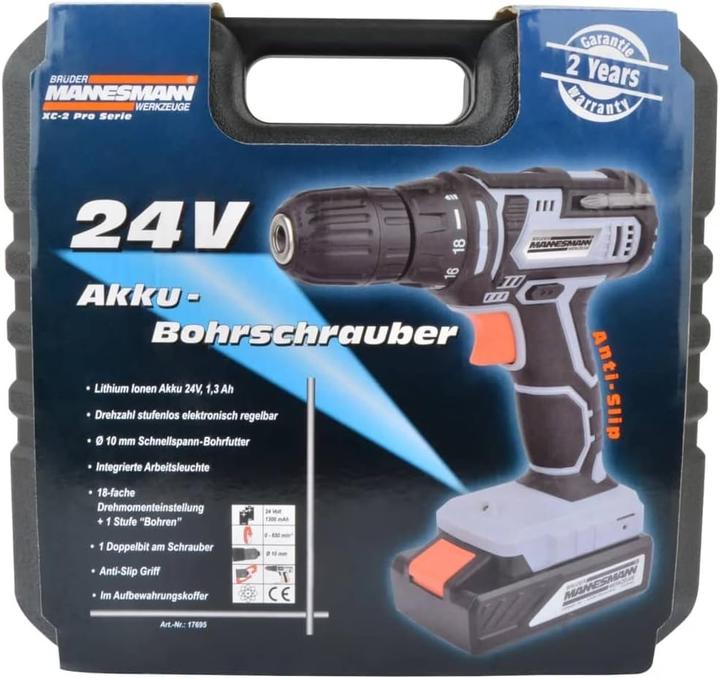 Image du produit Mannesmann Perceuse-visseuse sans fil 24V