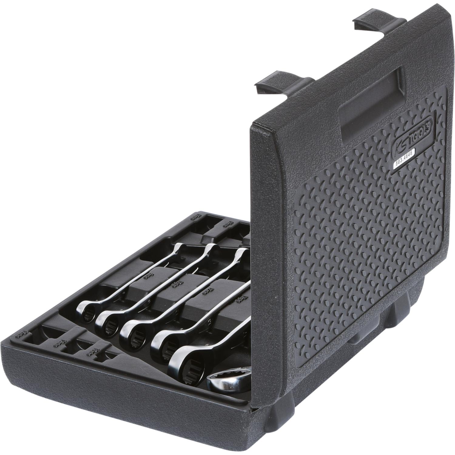 Thumbnail - KS Tools, Schraubenschlüssel, GEARplus 6-tlg. Ratschenringmaulschlüssel-Satz (19 mm, 8 mm, 10  mm, 14 mm, 18 mm, 11 mm, ...