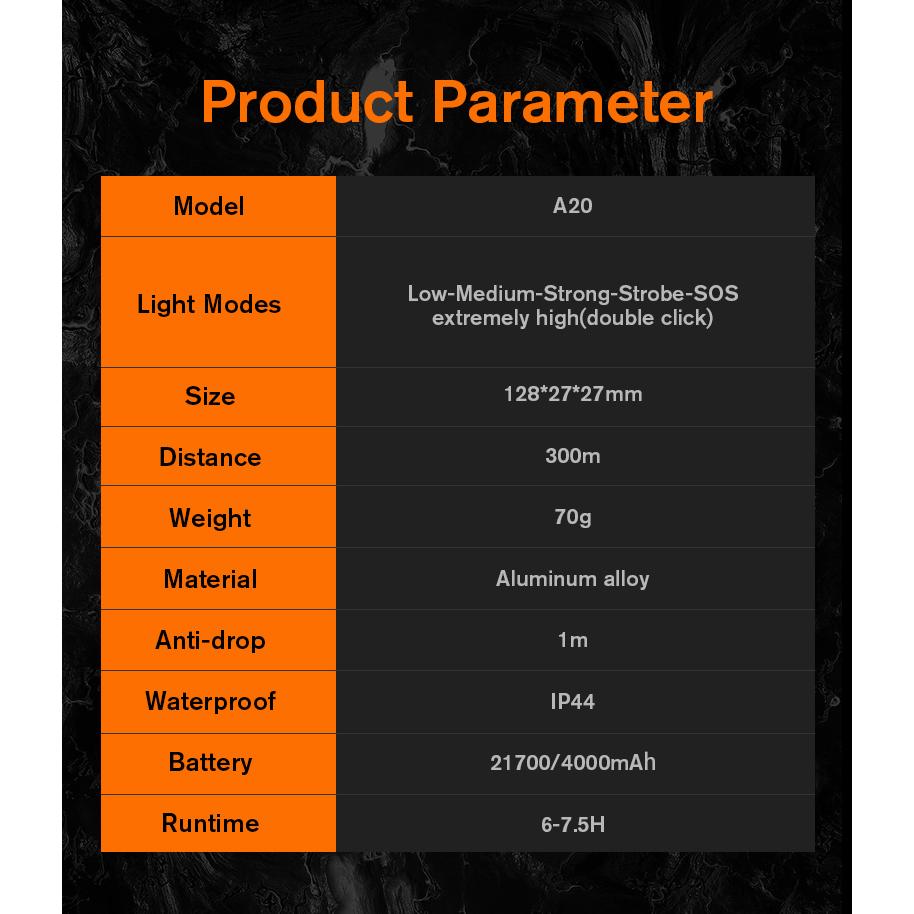 Thumbnail - Superfire, Taschenlampe, Latarka A20