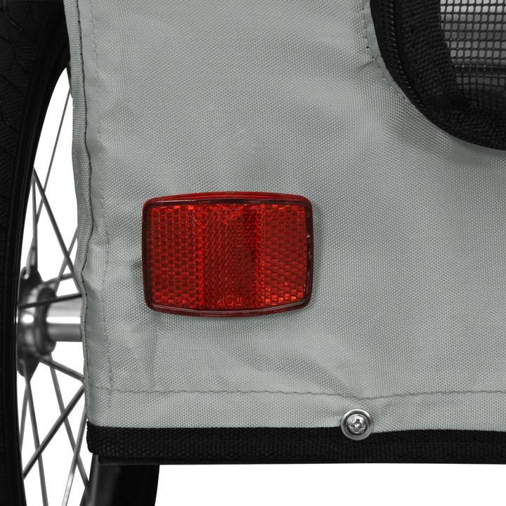 Produktbild VidaXL Fahrradanhänger Hunde Oxford-Gewebe und Eisen