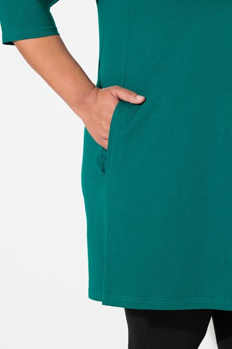 Produktbild Ulla Popken Longshirt, A-Linie, Carré-Ausschnitt, 3/4-Arm (56)