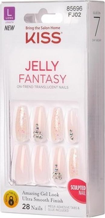 Immagine prodotto KISS Unghie - Jelly Fantasy Nails Jelly Juice (Unghie artificiali, Succo di gelatina)