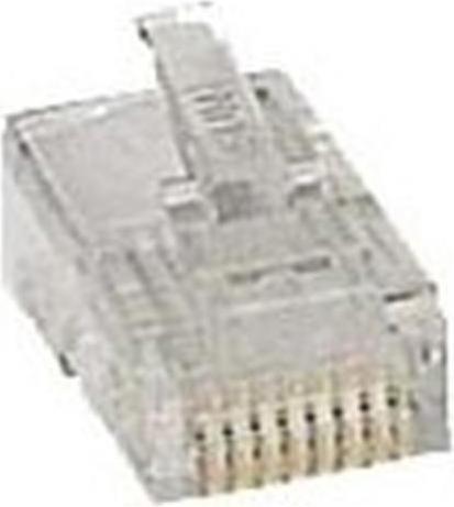 Actual product image Deltaco MD-3 - RJ45 - Transparent - Plastic - 20 piece(s) (Network cable plug)