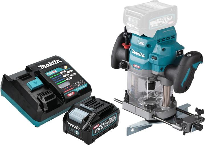Produktbild Makita RP 001 GM101 Akku Oberfräse 40 V max. 12 mm Brushless + 1x Akku 4,0 Ah + Ladegerät