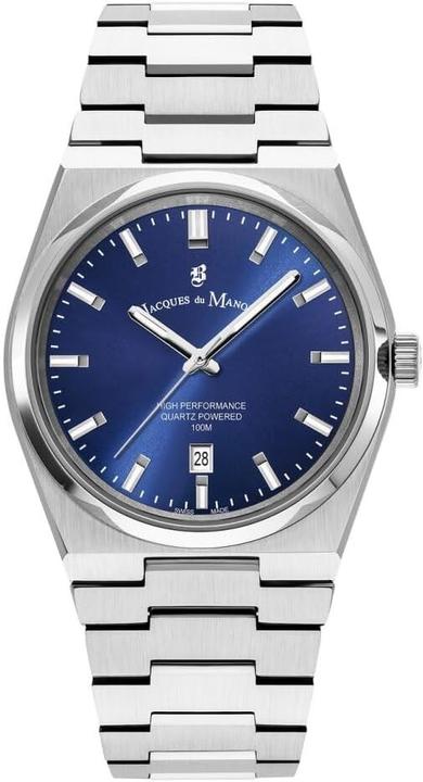 Image du produit Jacques du Manoir Orologio da Polso Analogico Uomo con Cinturino in Acciaio Inossidabile (Montre analogique, Swiss Made, 41 mm)