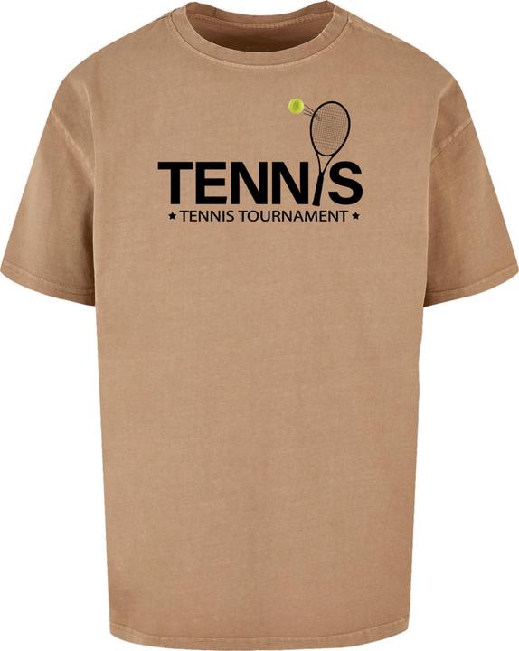 Produktbild Merchcode Tennis Racket Acid Washed Oversized Tee - 113027 (XL)